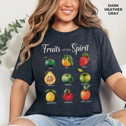 Fruits of the Spirit T-Shirt - Unisex Jersey Short Sleeve Tee, Christian Merch, Christian Streetwear, Ministry Shirt, Jesus Apparel, Biblical Tees