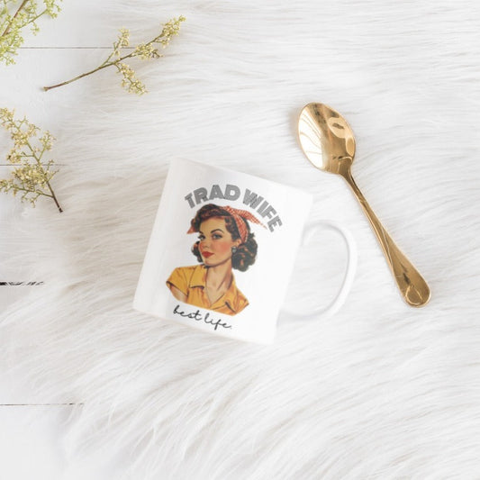 Trad Wife Jumbo Mug, 20oz, Homemaker Gift, Traditional Housewife Tea Cup, Trad Wife Gifts, Present for Wifey, Bridal Shower Mug
